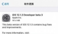 ƻiOS 12.1.3 Beta 3԰ϵͳһ