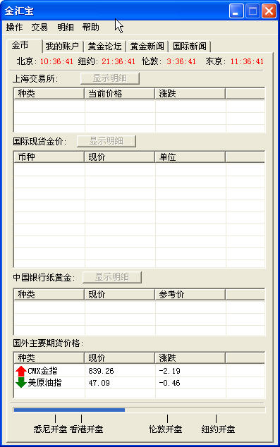 金汇宝(实时监控外汇牌价) V1.1简体中文