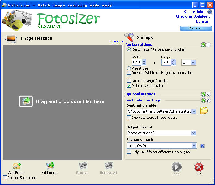 Fotosizer(图片大小批量处理软件) V2.09.0.548 多国语言绿色免费版