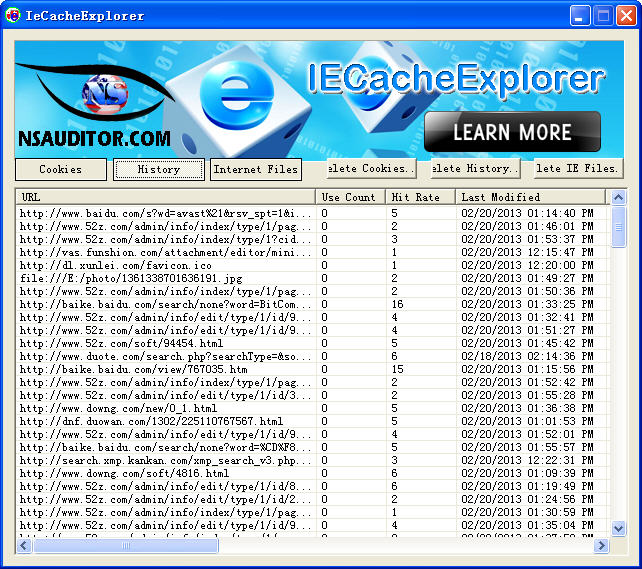 IeCacheExplorer V1.62 安装版