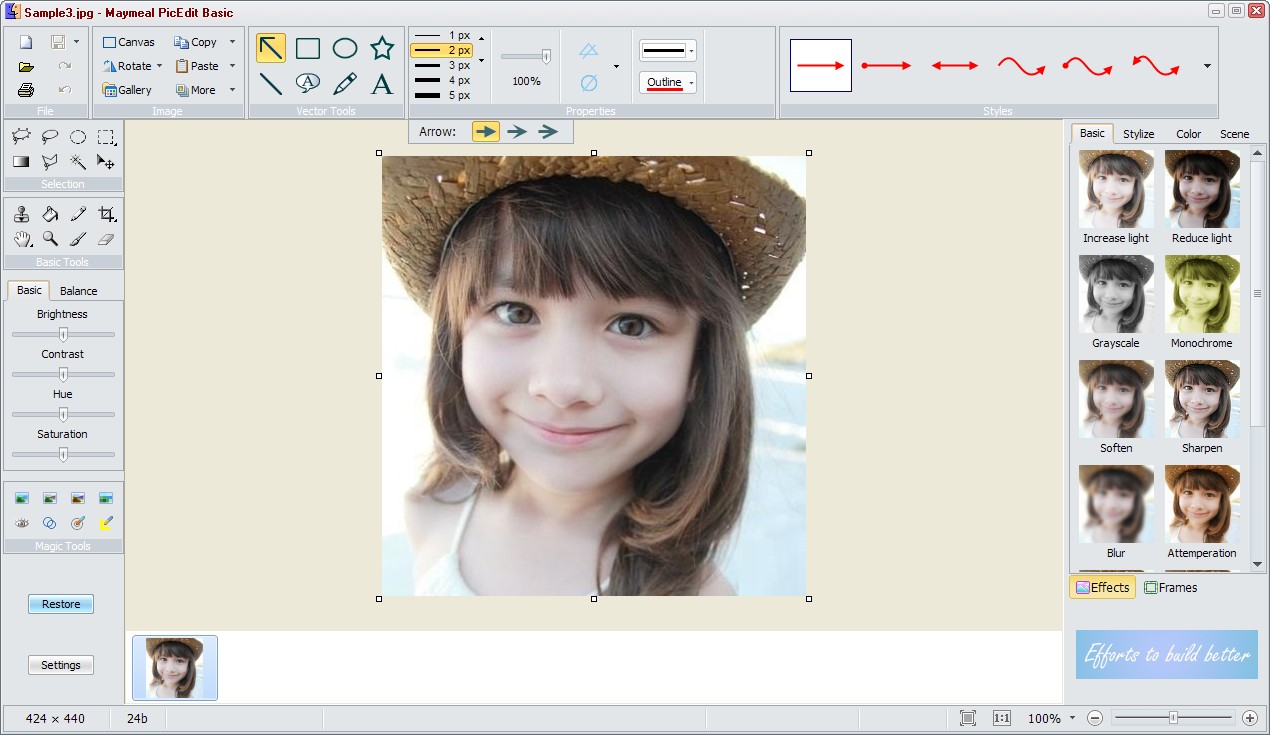 PicEdit(图片编辑器) V3.70 绿色英文版