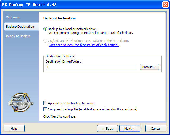 EZ Backup IE(备份InternetExplorerfavorites) V6.42 