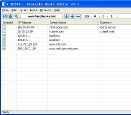 BlueLifeHosts editor(hosts编辑器) V1.1 绿色版