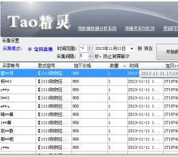 淘精灵淘宝宝贝销售记录采集分析器 V2.2 免费试用版