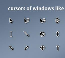 Cursors Of Windows Like Mac(鼠标指针)