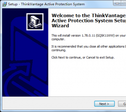 Thinkvantage active protection system(硬盘保护系统) V1.78.0.11 最新版