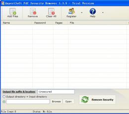 AxpertSoft Pdf Security Remover(PDF密码移除器) V1.3.5 绿色免费版