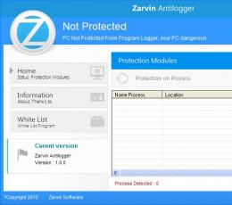 Zarvin Antilogger(阻止恶意进程) V1.0 绿色版