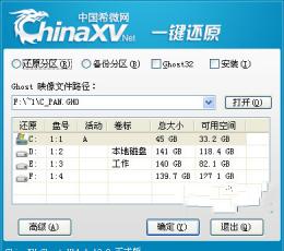 ChinaXV一键备份还原 V14.1.13.2 绿色版