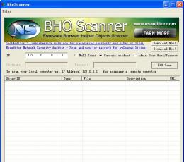 BhoScanner(检测Bho工具) V2.20 绿色版