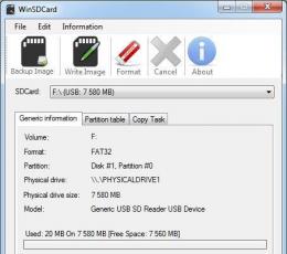 WinSDCard(存储卡数据备份软件) V1.0 