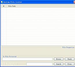 System Files Lister(系统保护文件查询工具) V1.0 绿色版