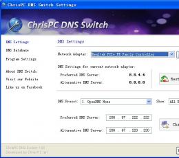 ChrisPC DNS Switch( DNS修改切换器) V1.40 