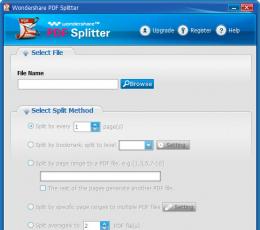 PDF文档分割工具(Wondershare PDF Splitter) V1.5.0.0注册版