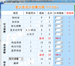 星火英语六级算分器 V1.02 绿色版