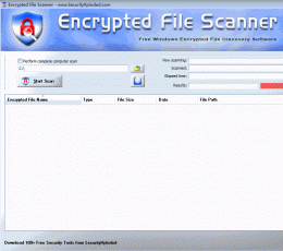 Encrypted File Scanner(加密文件扫描) V1.6 绿色版