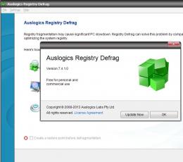 AusLogics Registry Defrag(注册表碎片整理工具) V7.5.4 绿色英文特别版