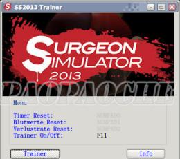 外科模拟2013修改器三项 V1.0 绿色免费版