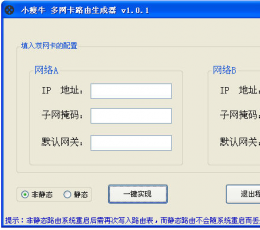 小瘦牛多网卡路由生成器 V1.0.1 