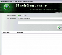 HashGenerator(通用散列生成器工具) V3.0 绿色中文版