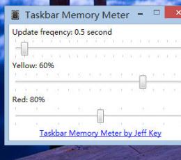 Taskbar Meters(任务栏显示硬件情况) V1.1 英文绿色版