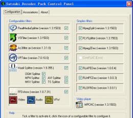 Satsuki Decoder Pack音频视频滤镜/解码包 V5.1.0.2 英文安装版