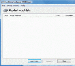 PassMark OSFMount(虚拟光驱软件) V1.5.1015 64Bit 英文绿色免费版