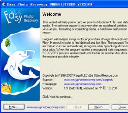 Easy Photo Recovery(恢复存储卡上删除的图像) V6.7 绿色汉化版