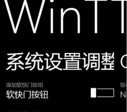 系统设置调整工具 WinTT v0.9.6(汉化版)
