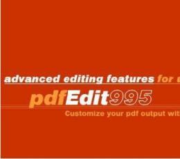 pdfEdit995(pdf生成工具) V12.55 免费版