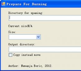 Prepare For Burning V1.0.0.0 绿色免费版