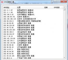 DNS搜索工具 V1.0 绿色版