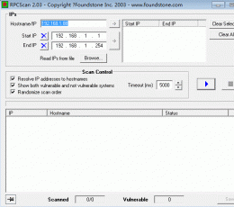 RPCScan检测分析工具 V2.03 绿色版