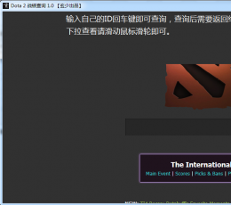 Dota2战绩查询工具 V1.0 绿色版