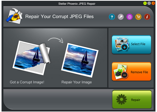 Stellar Phoenix JPEG Repair(jpeg图片修复工具) V3.0 绿色免费版