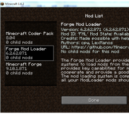 我的世界Forge 1.6.2版