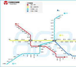 天津地铁线路图 最新版