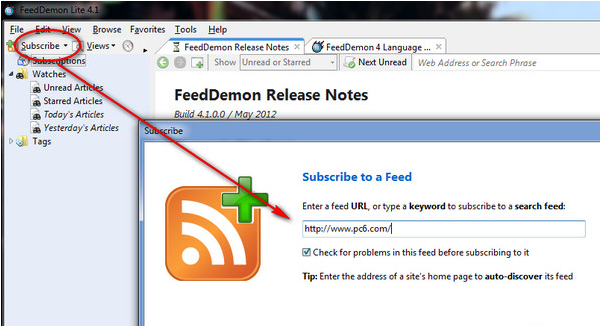 Feed Demon离线RSS阅读器 V4.5.0.0 绿色便携版