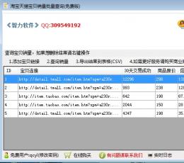 智力淘宝天猫宝贝销量价格批量查询工具 V1.2 绿色版