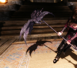 上古卷轴5天际死神镰刀武器MOD 绿色版