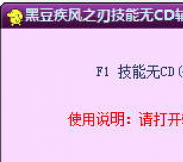 黑豆疾风之刃技能无CD辅助 绿色版