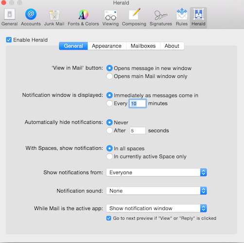 苹果电子邮件管理插件(Herald for Mac) V5.0.1 最新版