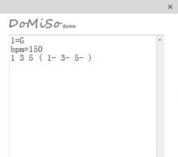 DoMiSo简谱解释器 V0.1 绿色版