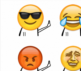 emoji恶搞竖中指QQ表情包