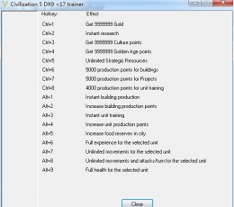 文明5属性修改器+17 V1.0 免费版