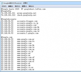 谷歌hosts 2015.7