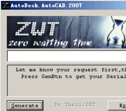 AutoCAD 2007 注册机(autocad2007激活码序列号)