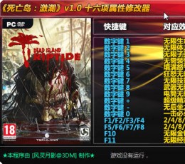 死亡岛：激流修改器+16 V1.0 免费版