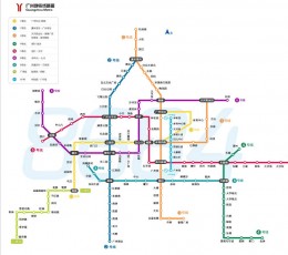 广州地铁线路图 V2014 最新版