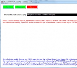 Show Code Vulnerability Scanner(php漏洞扫描工具) V1.0 绿色版